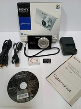 Sony Cybershot DSC-W330 Digital Camera 14.1MP Black Complete In Box Tested