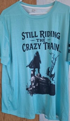 GUC - 3X - Crazy Train - Ozzy T-Shirt - Teal 
