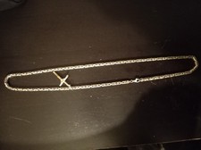 925 Silver Byzantine Chain And Cross