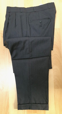 YSL Yves Saint Laurent Wool Pants Grey 48 Grau Hose
