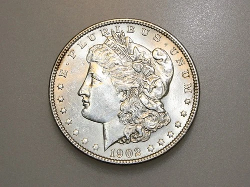 1902-P $1 MORGAN SILVER ONE DOLLAR CH/GEM BU