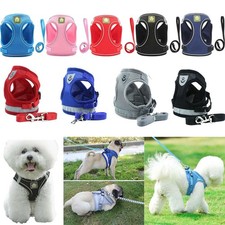 Comfortable Mesh Padded Soft Puppy Pet Dog Harness Breathable Colors XS S M L XL