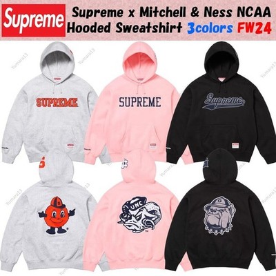 Supreme x Mitchell & Ness NCAA Kapuzenpullover 3 Farben FW24