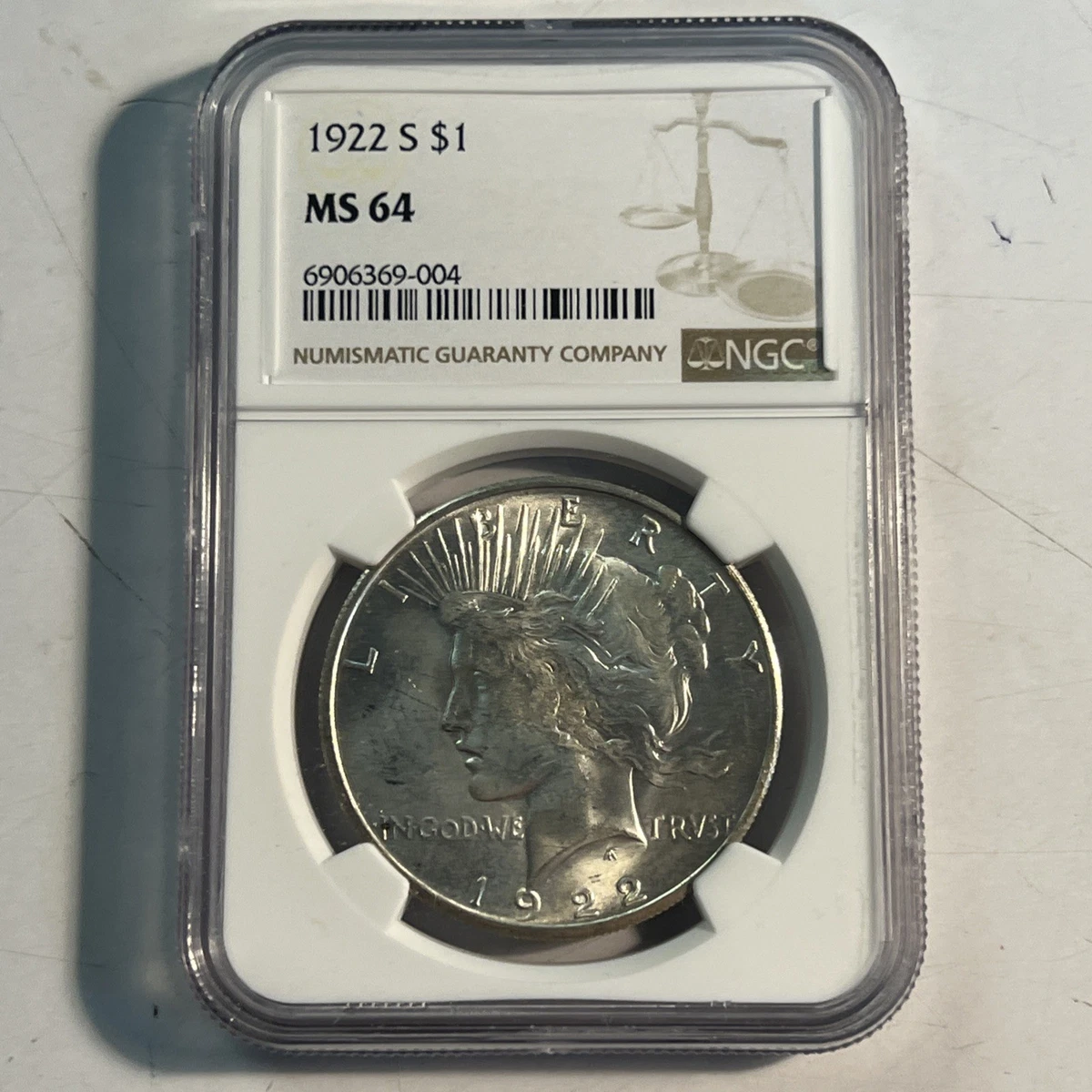 25+ Silver MS 64 Graded 1922 Year Peace Dollars (1921-1935) for