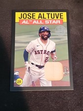 2021 Topps Series 2 1986 NL All-Star Bat Relic Jose Altuve Black /199 Astros