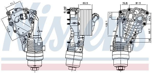 91399 NISSENS Oil cooler