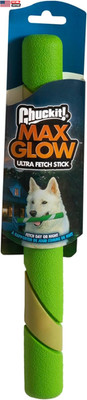 Max Glow Ultra Fetch Stick Outdoor Dog Toy, 12 Inches, for All Breed Sizes