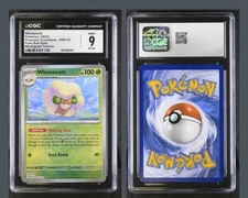 CGC 9 Whimsicott 008/131 Poke Ball Holo - Error Card (Misaligned Texture)