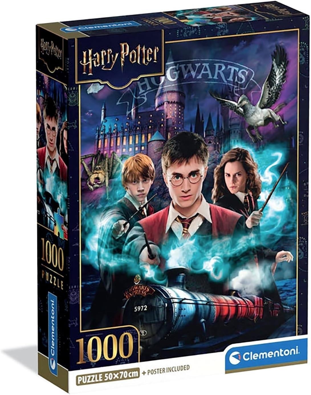 Harry Potter Puzzle 1000 Piece Harry Rom and Hermione Hogwarts Jigsaw