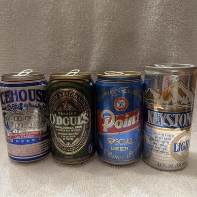 Icehouse, O'Doul's, Point, Keystone Beer Can Collection