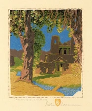 Sanctuario Chimayo By Gustave Baumann Quality Print - Frame Me