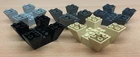 LEGO ® - compartment brick slope 6x6x2 light/dark gray beige - set 8017 8087 #30373
