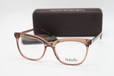 NEW RAFAELLA R1029 BROWN AUTHENTIC EYEGLASSES W/CASE 53-17