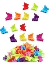 DEEINN Hair Clips 50 Pcs Butterfly Pastel Hair Clips Mini Cute Accessories fo...