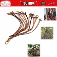 TOURBON Hunting Leather Game Carry Duck Strap Birds Hanger Holder Pigeon Sling