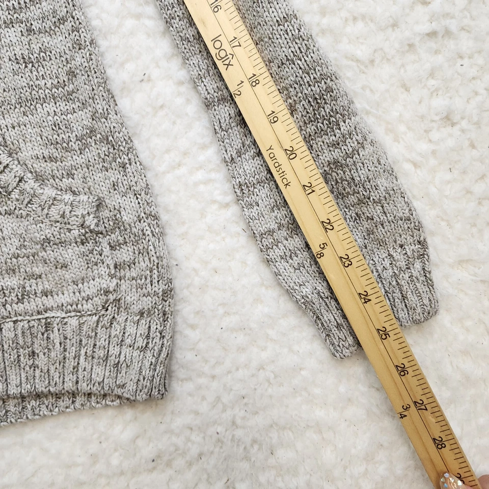 Urban Pipeline Henley 连帽毛衣男式 S 灰色针织口袋休闲休闲 — 第 4/4 张图片