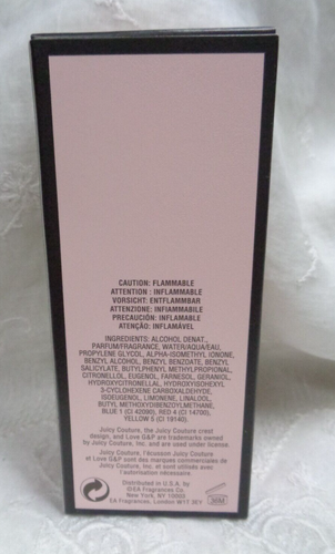 JUICY COUTURE Made in USA JUIF40001 Eau de Parfum Spray Vaporisateur 1 oz / 30ml - Picture 3 of 5