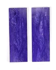 2 Pieces 3/8" PURPLE JUMA GEM  KNIFE / GUN Handle Scale Material 6 x 2 x .375