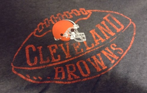 NFL Team Apparel Cleveland Browns Women's T-shirt Gray Size XXL - Picture 2 of 3