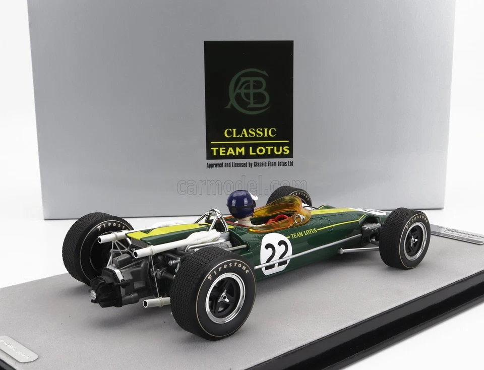 MODELLINO AUTO STATICO TECNOMODEL LOTUS F1 43 JIM CLARK MONZA ITALY GP 1966 1/18 - Immagine 2 di 4