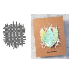 Grid Background Metal Cutting Dies Scrapbooking Stencil Embossing Paper Crafts