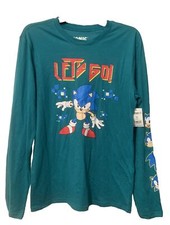 Sonic the Hedgehog Boys Long Sleeve Graphic T-Shirt, Size XL 14-16 