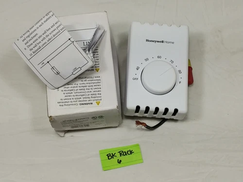 Tpi Series ET9SRTS Line Voltage, Wall Mount Thermostat, Single Pole Fan Heat AC