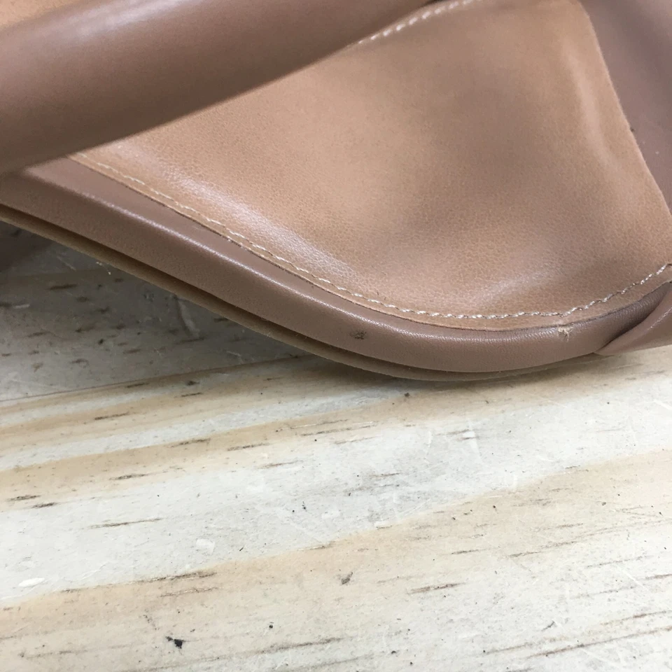 Sandalias Dolce Vita para mujer 10 Merrick Slide beige imitación cuero informales tacones altos Foto 4 de 4