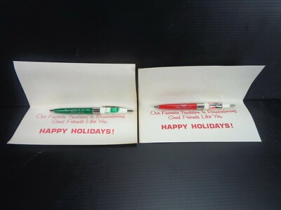 CHAMPION & QUAKER STATE Advertising HOLIDAY CARD and INK PEN in BALTIMORE , MD