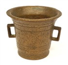Vintage Brass Pestle w E&L Insurance Chicago Advertisement Engraving - B8004 A3 — photo 1