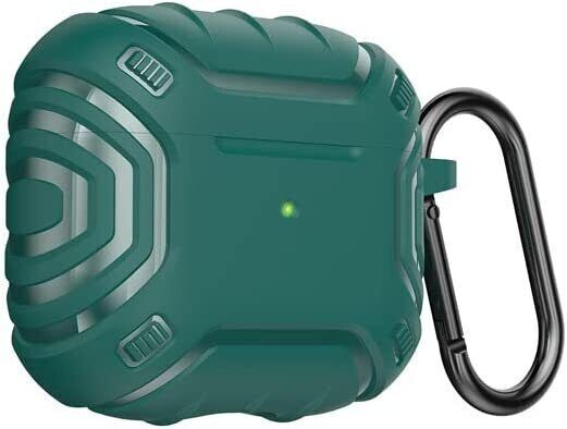 AirPods 3 Case Cover, TPU Protective Accessories Skin with Keychain GREEN-image