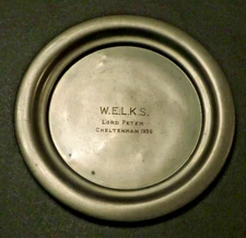 TUDRIC PEWTER  'W.E.L.K.S. CHELTENHAM 1936' KENNEL SOCIETY DOG SHOW WEST ENGLAND