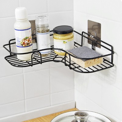 Stainless Steel Bathroom Shower Shelf Kitchen Corner Organizers