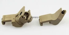 TAN Front & Rear 45 Degree Rapid Transition BUIS Backup Polymer Sight