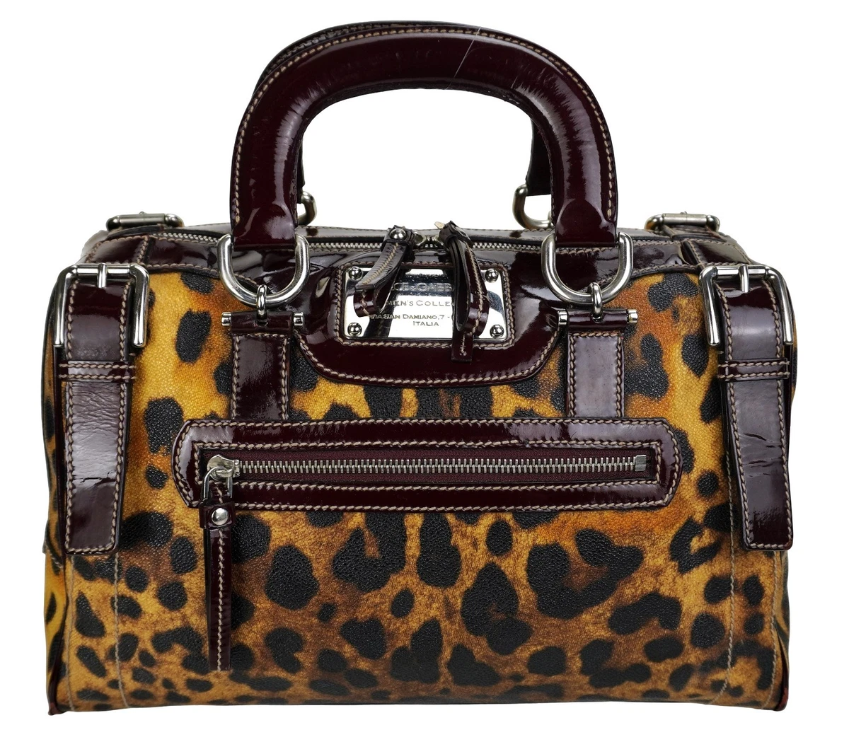 Dolce&Gabbana Canvas Exterior Animal Print Bags & Handbags for