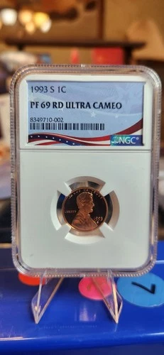 1993-S Lincoln Cent NGC PF69 RD Ultra Cameo Proof