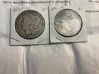 1897-O & 1891 Morgan Silver Dollars Set of 2 New Orleans & Philadelphia -Lot #26