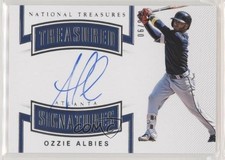 2018 Panini National Treasures Treasured Signatures /99 Ozzie Albies Auto 8k4