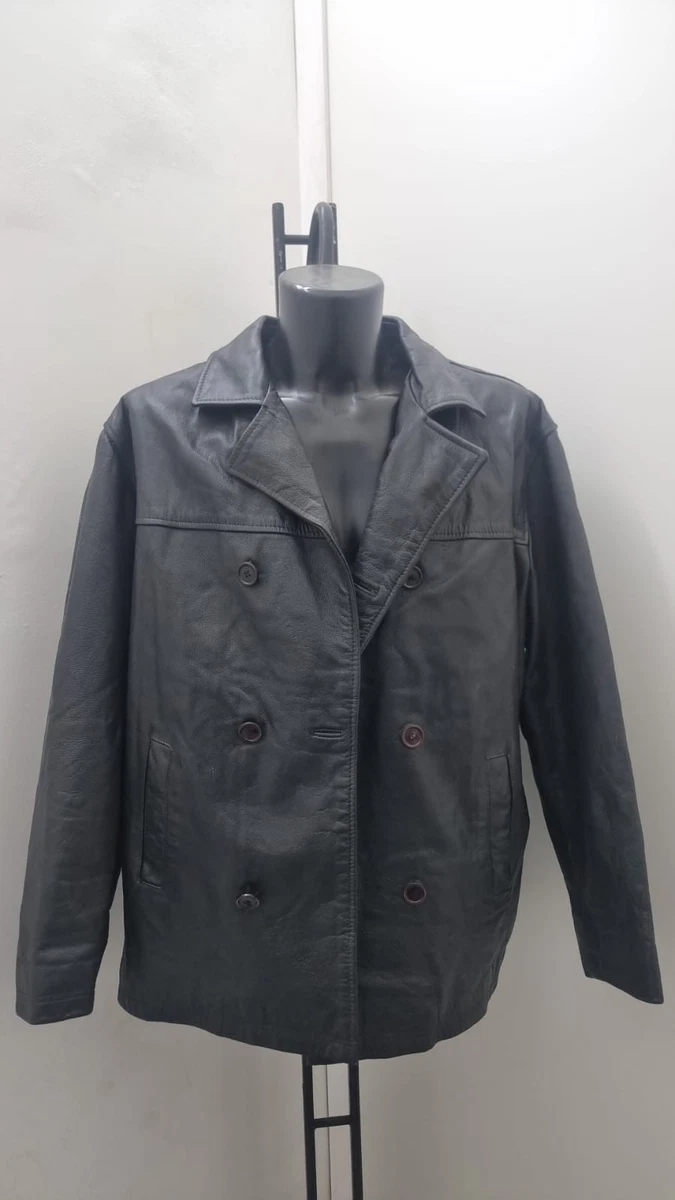 Gipsy Chester Giacca Di Pelle Uomo - Nero - Vestibilità Regular - Stile Biker