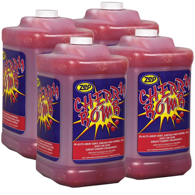 #ad Cherry Bomb Hand Cleaner 1 Gallon Case of 4 95124 Removes Stubborn Industr $185.00
