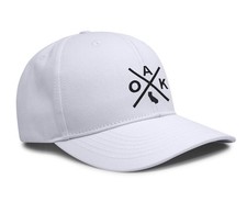 Adjustable Snapback Trucker Baseball Cap (OAK - Oakland, All White)
