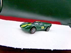 Vintage 60's Hot Wheels Redline Green Enamel Lola GT 70 W/ Yellow Stripes
