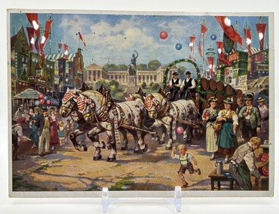 Postcard  Greetings from Oktoberfest  1937 Munich Stamped