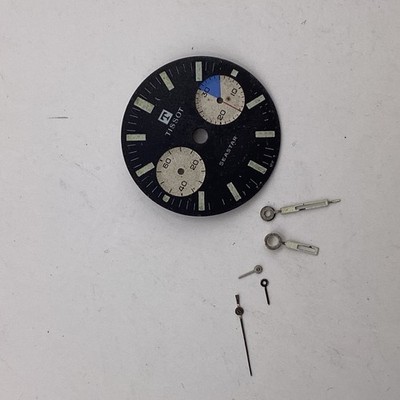 Tissot Seastar Chronograph Zifferblatt mit Original Zeigern, Vintage