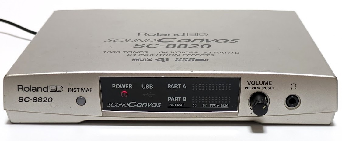 Roland ED SONUD Canvas SC-8820 音源モジュール Roland An75530 SC 8820 Sound Module for sale online | eBay