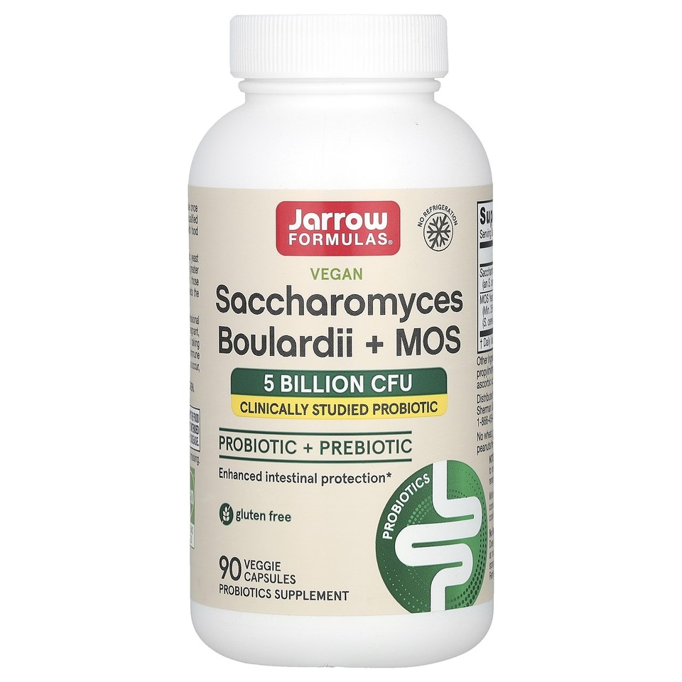 Vegan Saccharomyces Boulardii + MOS, 90 Veggie Capsules