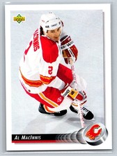 1992-93 Upper Deck #257 Al MacInnis Calgary Flames HOF Hockey Card