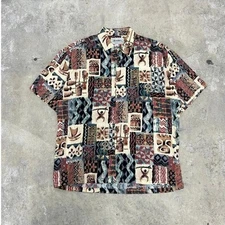 Vintage 90's Local Motion Hawaiian Button Down Size Large