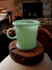 1950'S Westland Plastics Jadite Color W Flecks Nursery Child's Handled Cup