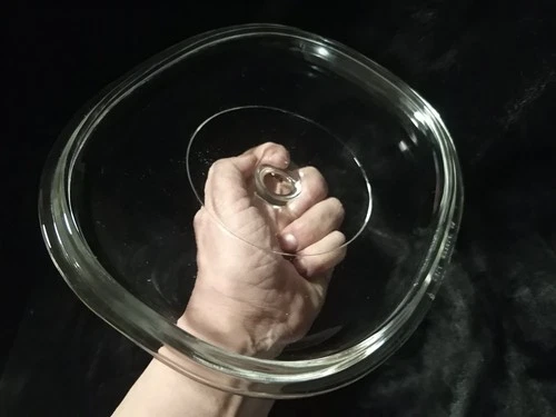 Pyrex Corning Ware Oval Replacement Clear Glass Lid 06 F12 C  9.75" x 7.5"